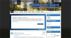 Desktop Screenshot of modelingandcontrol.com