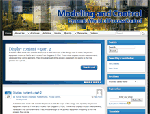 Tablet Screenshot of modelingandcontrol.com